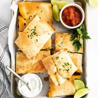 Vegetarian Sheet Pan Quesadillas