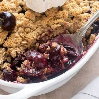 Fresh Cherry Crisp Recipe