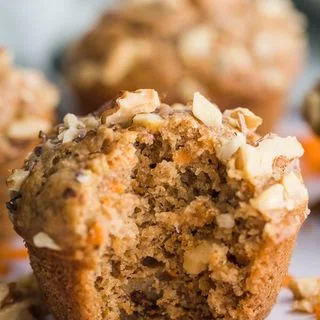 Healthy Carrot Cake Muffins