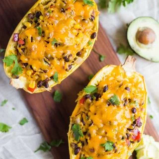 Spaghetti Squash Burrito Bowls