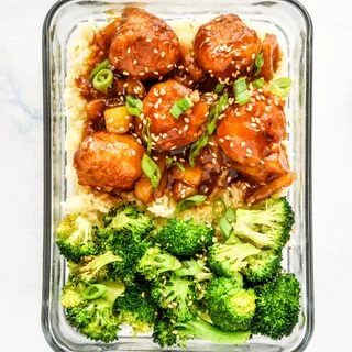 Homemade Pineapple Teriyaki Chicken Meatballs