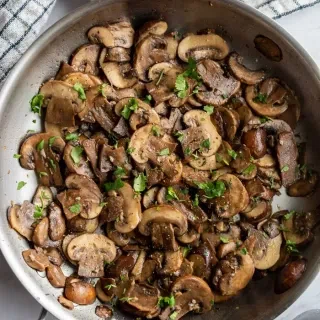 Sautéed Baby Bella Mushrooms