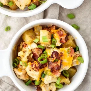 Chicken Bacon Ranch Potato Bake