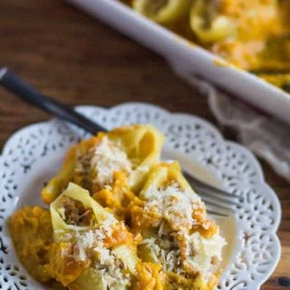 Stuffed Shells with Butternut Squash Sauce