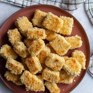 Vegan Parmesan Crusted Tofu