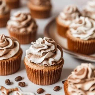 Coffee Cupcakes with Vanilla Coffee Buttercream