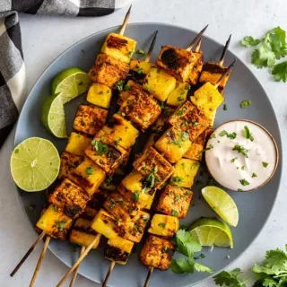 Pineapple Tofu Skewers