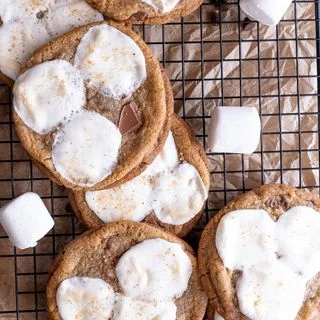Chewy Brown Butter S'mores Cookie