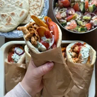 Homemade Gyros with Tzatziki