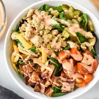 Loaded Ground Turkey Burger Salad