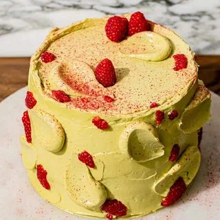 Pistachio Raspberry Cake