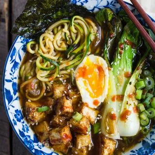Zucchini Noodle Ramen Soup