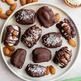 Almond Joy Stuffed Dates