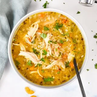 Instant Pot Ginger Chicken & Rice Soup