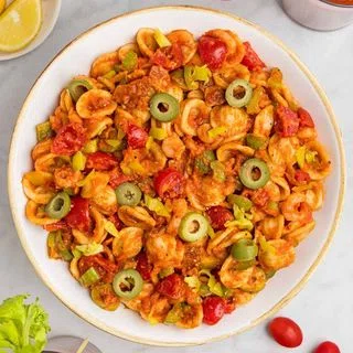 Loaded Bloody Mary Pasta Salad