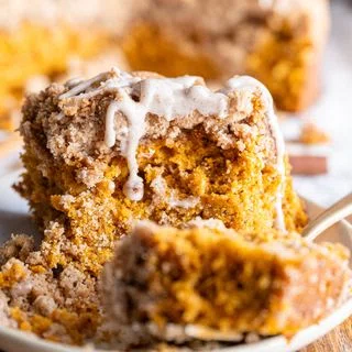Brown Butter Pumpkin Vanilla Crumb Cake