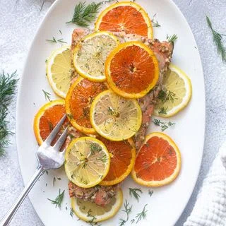 Slow Roasted Citrus Salmon