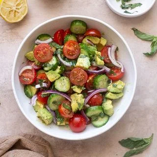 Cucumber Tomato Avocado Salad