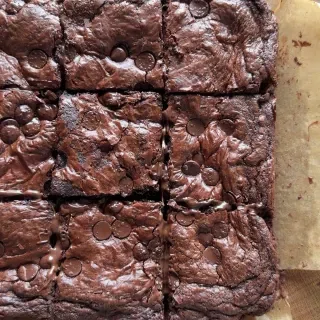 Nutella Stuffed Fudgy Brownie