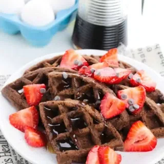 Cake Mix Chocolate Waffles