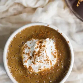Warm Pumpkin Latte with the Vitamix Perfect Blend