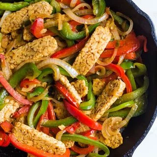 Easy Tempeh Fajitas