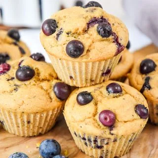 Blueberry Lemon Pancake Mix Muffins