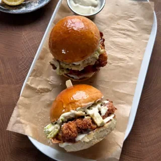 Crispy Chicken Caesar Burger