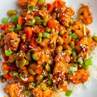Gochujang Tofu & Edamame Stir Fry