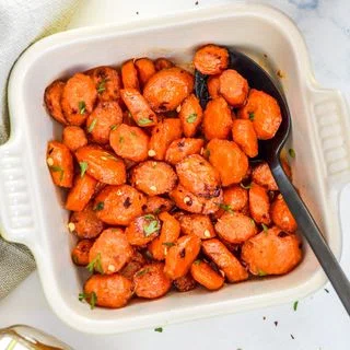 Air Fryer Hot Honey Glazed Carrots