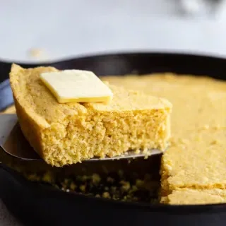 Vegan Cornbread (Moist, Easy & Made in a Skillet!)