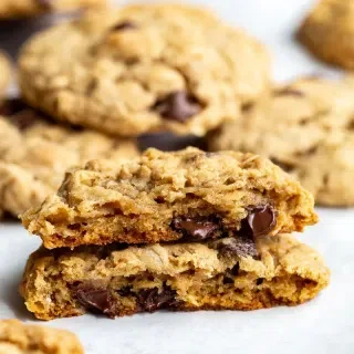 Thick & Chewy Vegan Oatmeal Cookies