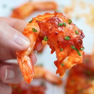 Barbecue Bacon Wrapped Shrimp