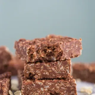 Healthy Rice Crispy Chocolate Bars