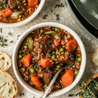 Brisket Beef Stew with Wild Rice & Vegetables