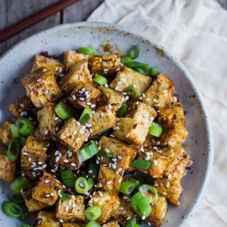 Green Onion & Garlic Crispy Tofu