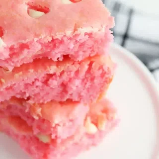 Cake Mix Strawberry Brownies