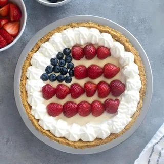 American Flag No Bake Cheesecake