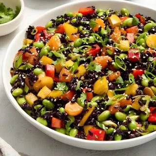 Asian Black Rice Salad