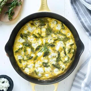 Asparagus Frittata with Goat Cheese