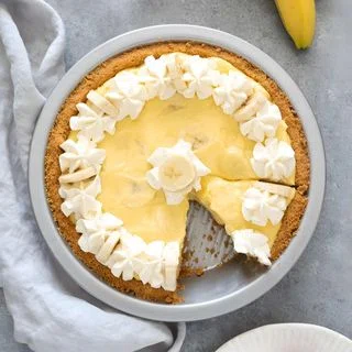 Banana Cream Pie with Graham Cracker Crust