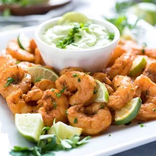 Blackened Shrimp with Avocado Ranch Dressing