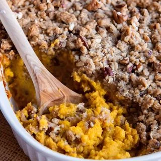 Butternut Squash Casserole with Streusel Topping