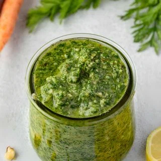 Carrot Top Pesto