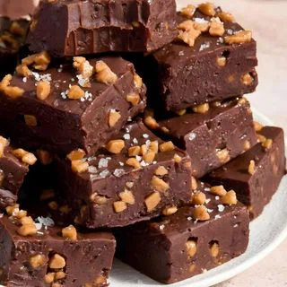 Dark Chocolate Toffee Fudge