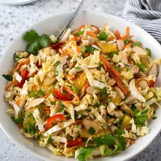 Napa Cabbage Salad with Asian Dressing