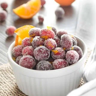 Orange Sugared Cranberries