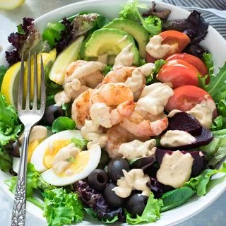 Grilled Shrimp Louie Salad