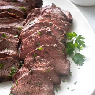 Grilled Tri Tip Roast with Santa Maria Rub & Chimichurri Sauce