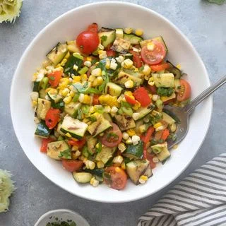 Grilled Zucchini Corn Salad